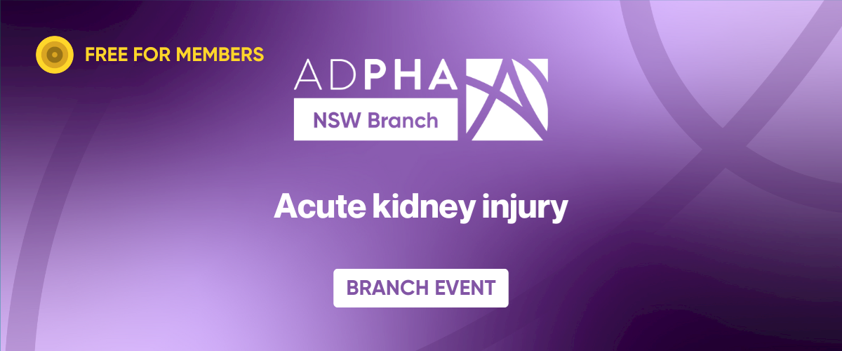 NSW Branch | Acute kidney injury